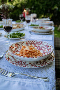 Deep Pasta Plate in Vinto Tinto