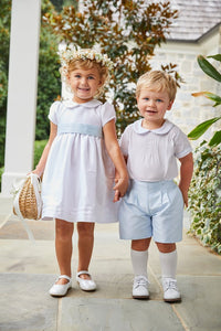 Classic Wedding Button On Short Set