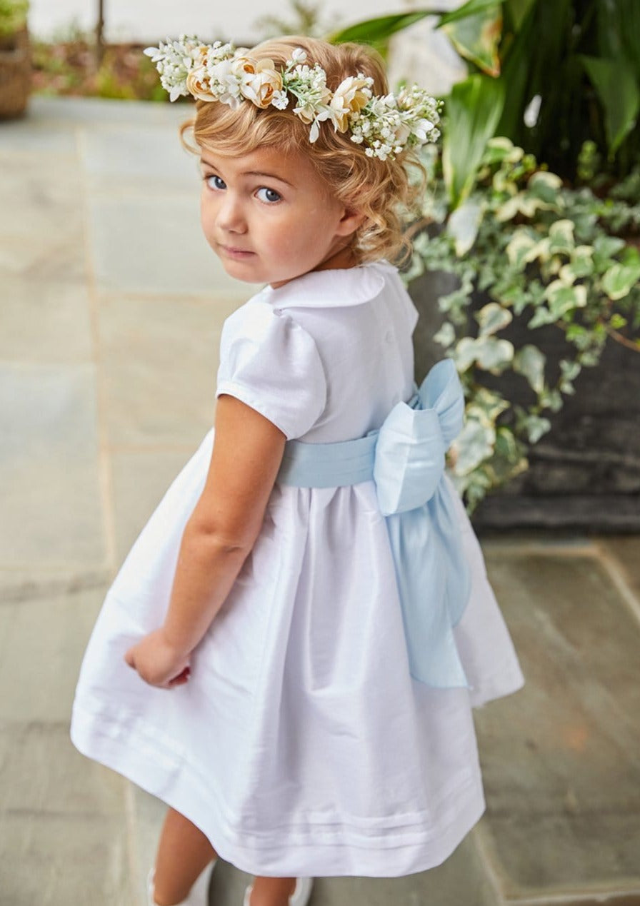 Peter Pan Formal Dress in Special Occasion White