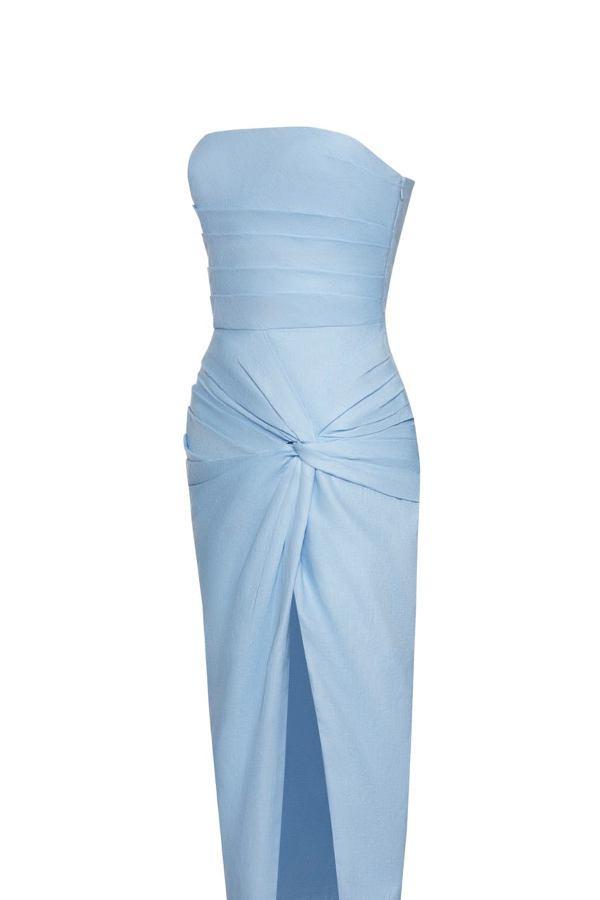 Nikki Cotton Draped Dress