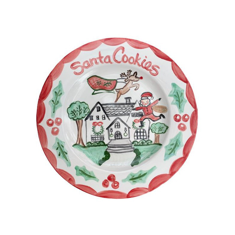 Santa Cookies Plate