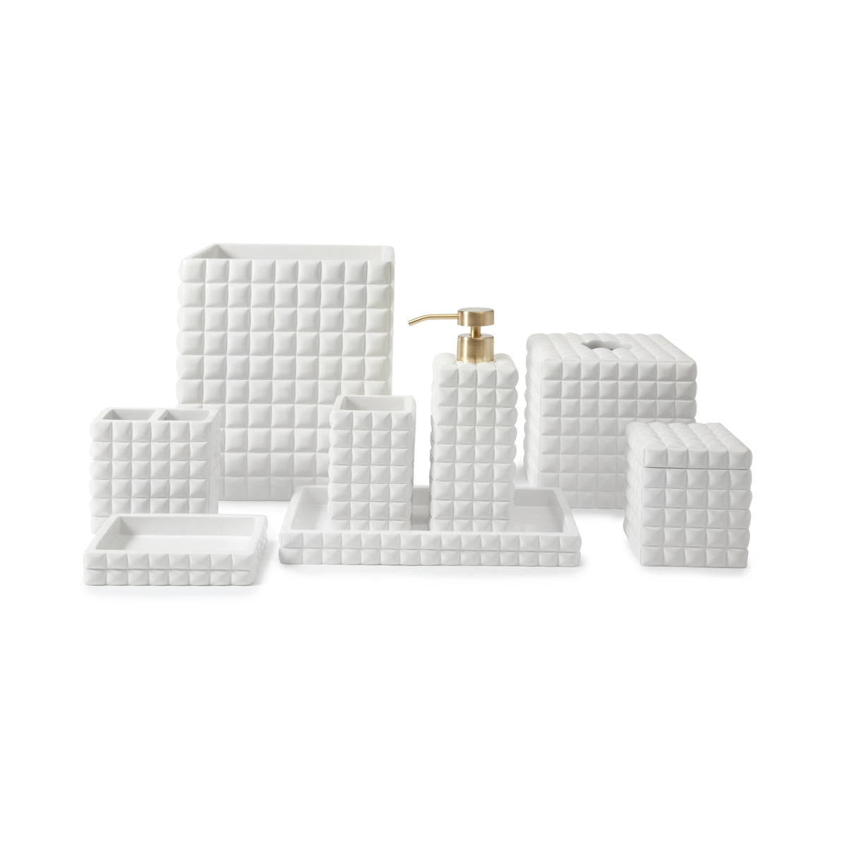 Piazza Soap Dish in White