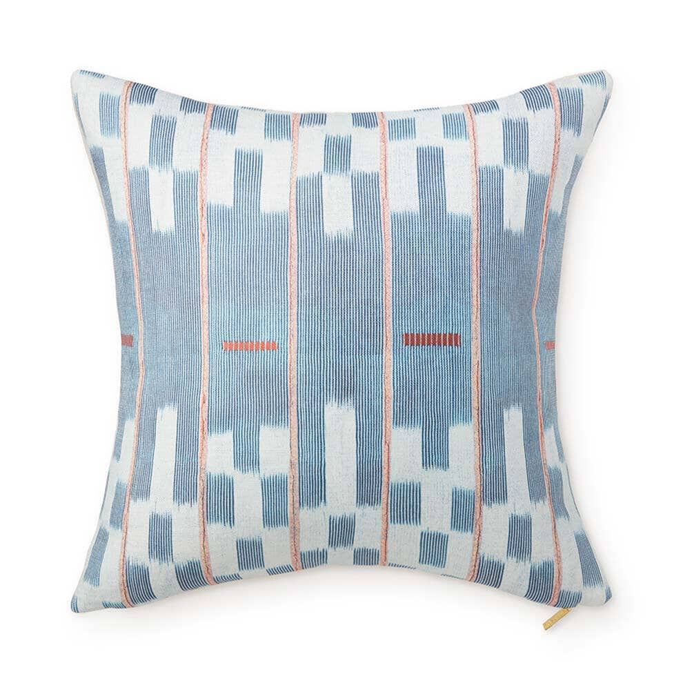 Chambray Lattice Baule Pillow Pillow St. Frank 22" W x 22" H 