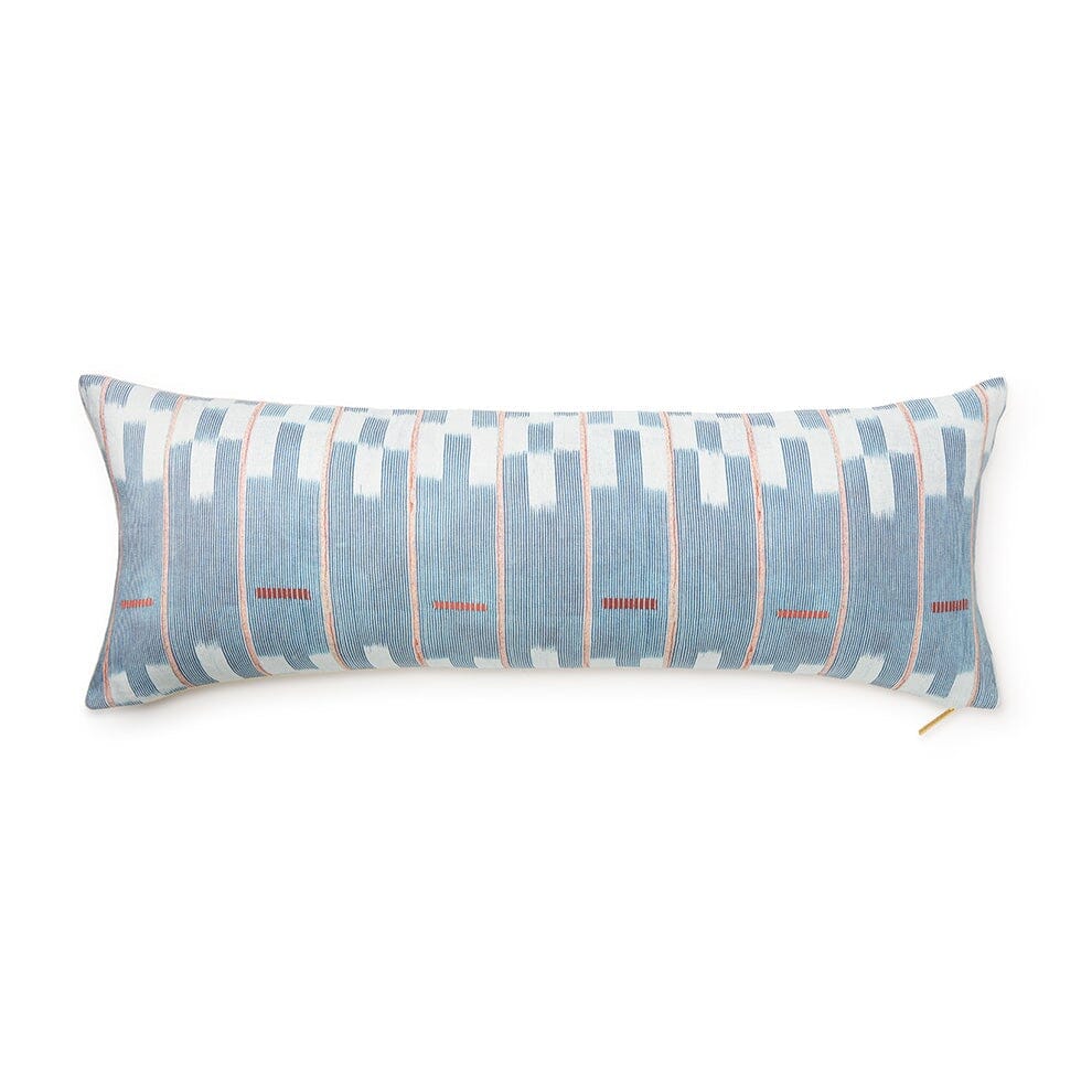 Chambray Lattice Baule Pillow Pillow St. Frank 40" W x 15" H 