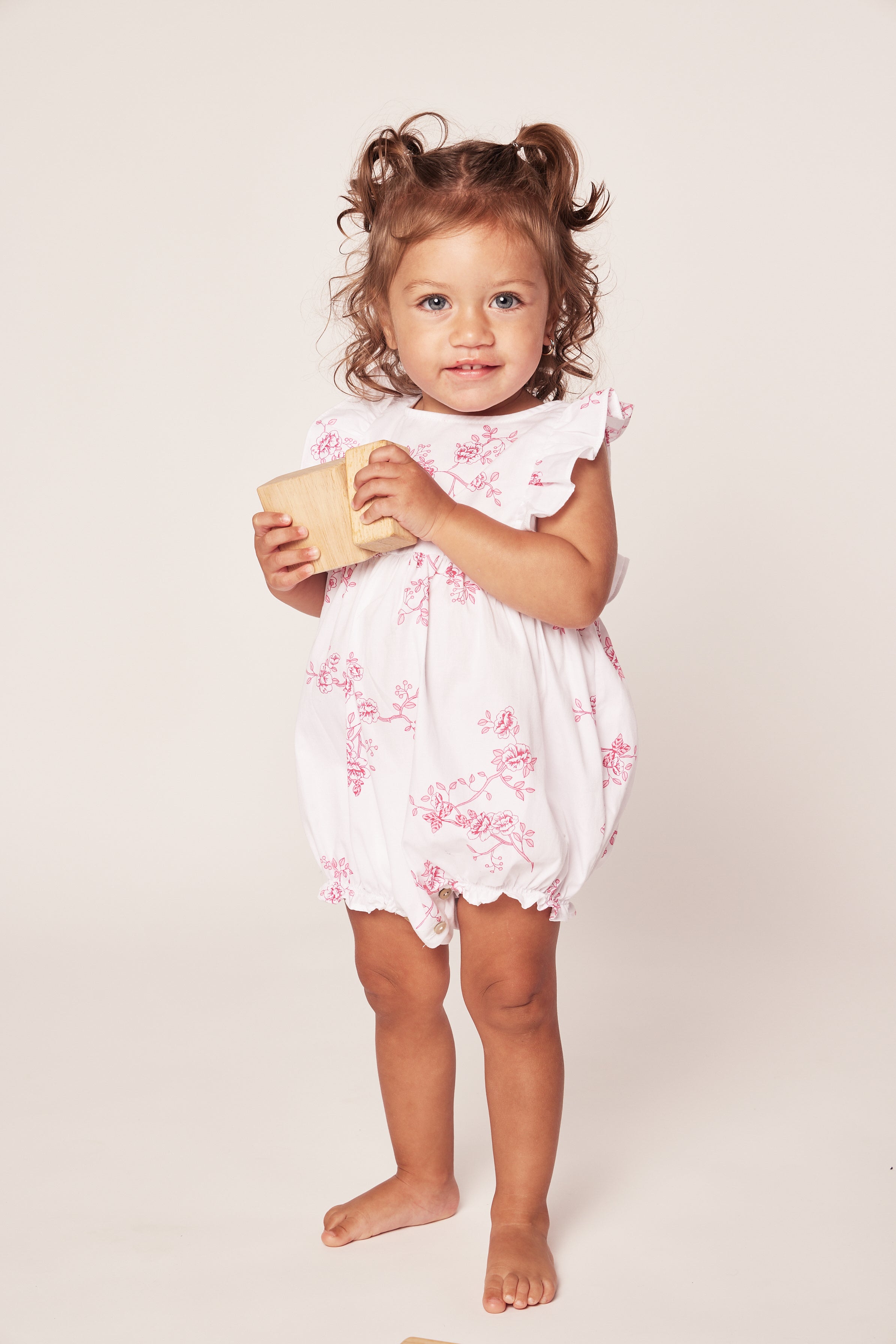 Children’s English Rose Ruffled Romper