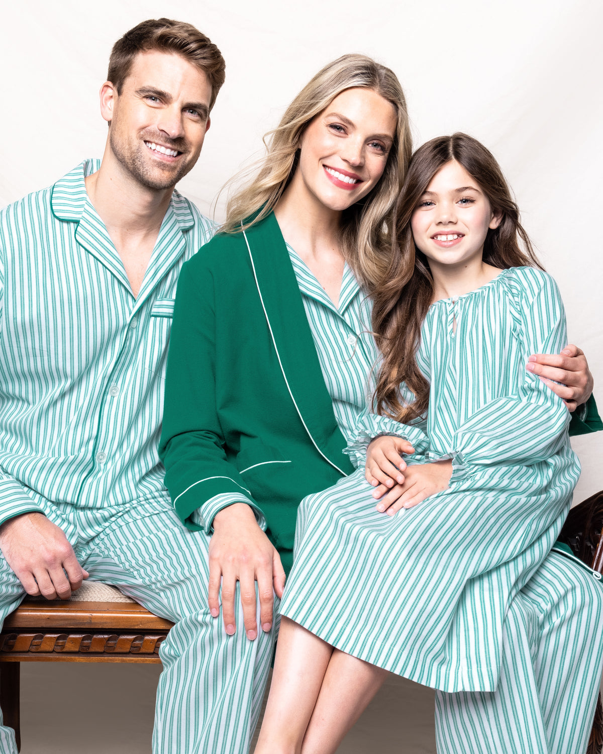 Children’s Emerald Ticking Delphine Nightgown