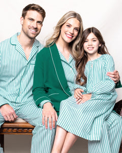 Men’s Emerald Ticking Pajama Set