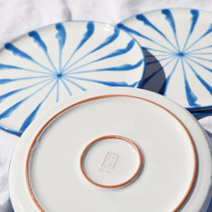 Casa Celeste Salad Plate with Candy Cane Stripes