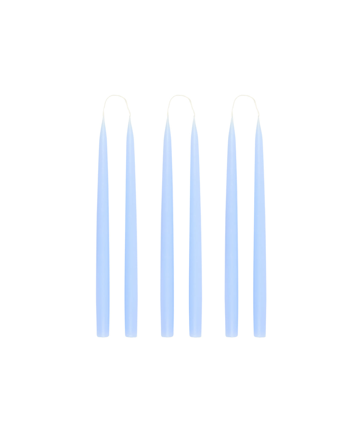 Rebecca Udall Set of 6 35cm Danish Taper Candles, Pastel Powder Blue