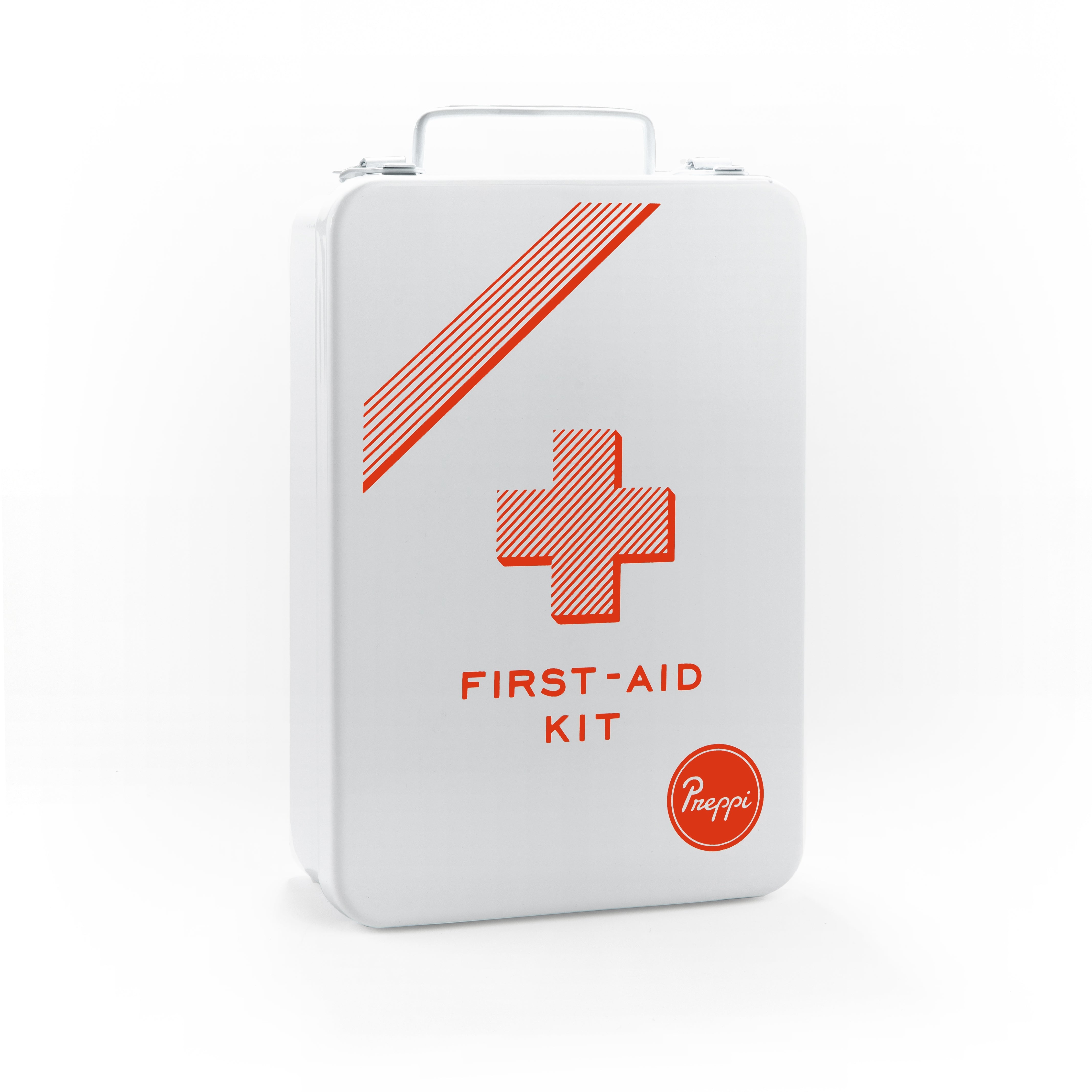 Preppi Metal Waterproof First-aid Kit Wall Mount Refillable