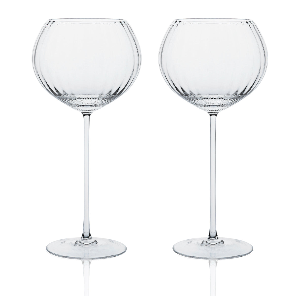 Quinn Clear Red Wine Glasses Set of 2 - Caskata