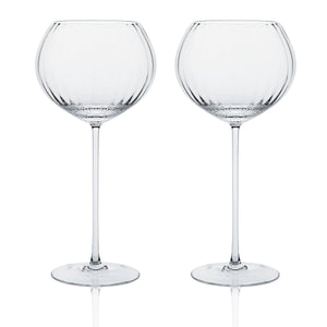 Quinn Clear Red Wine Glasses Set of 2 - Caskata