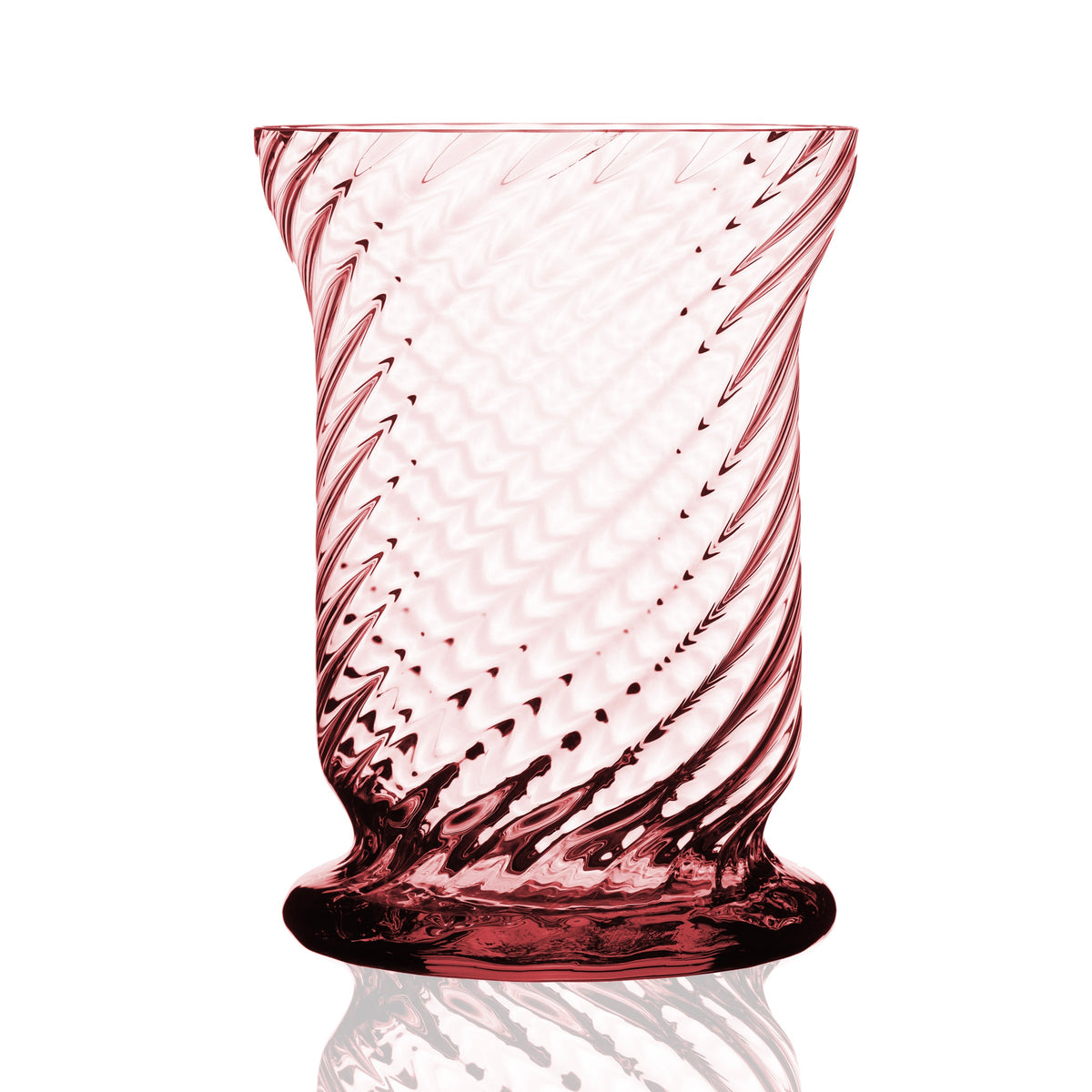 Quinn Rose Boothbay Hurricane Lantern in Crystal from Caskata