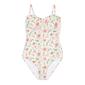 Minnow X Sister Parish Women's Cloister Botanical Ruffle One Piece