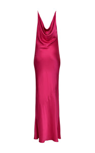 Venice Fuschia Silk Slip Dress