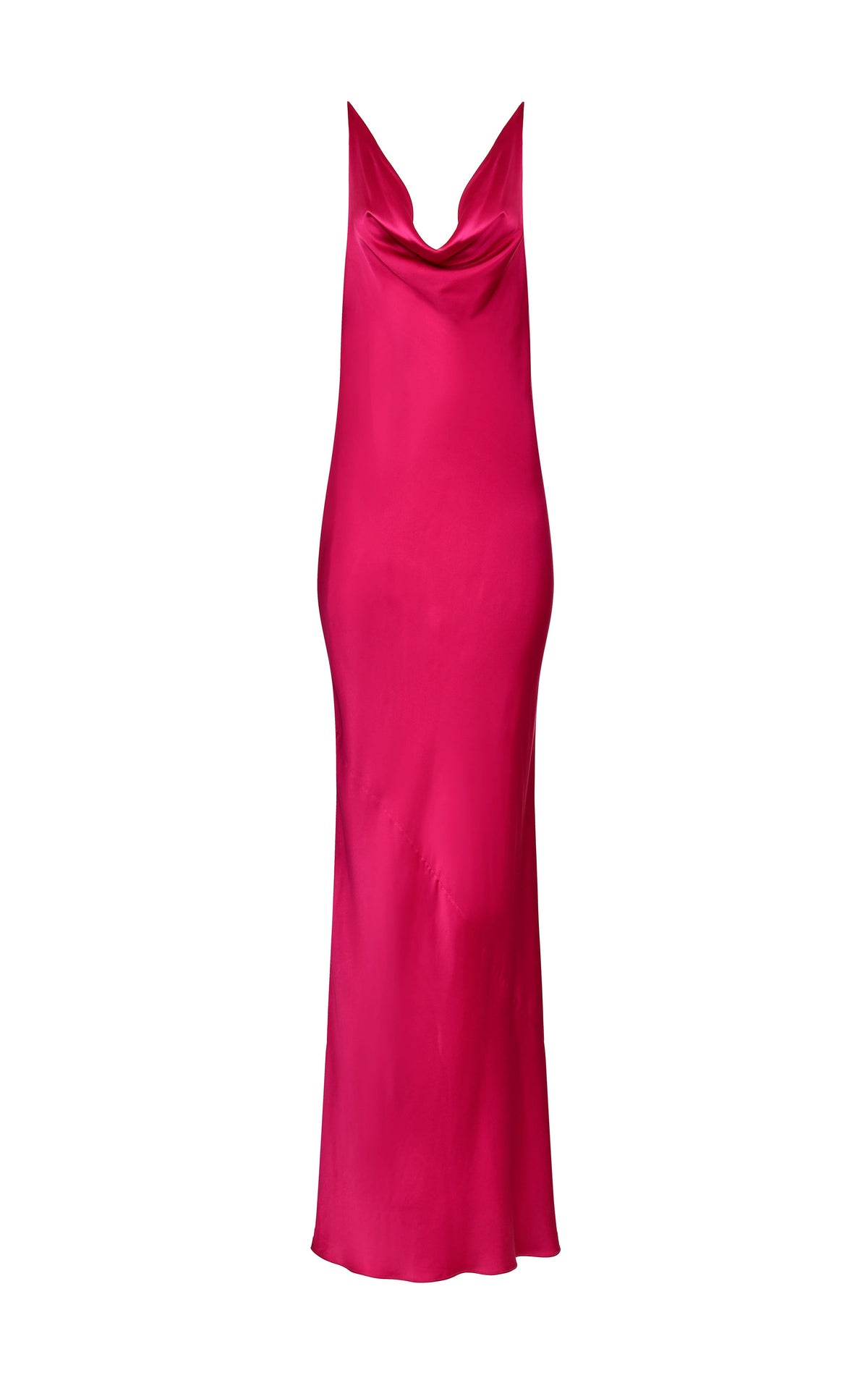 Venice Fuschia Silk Slip Dress