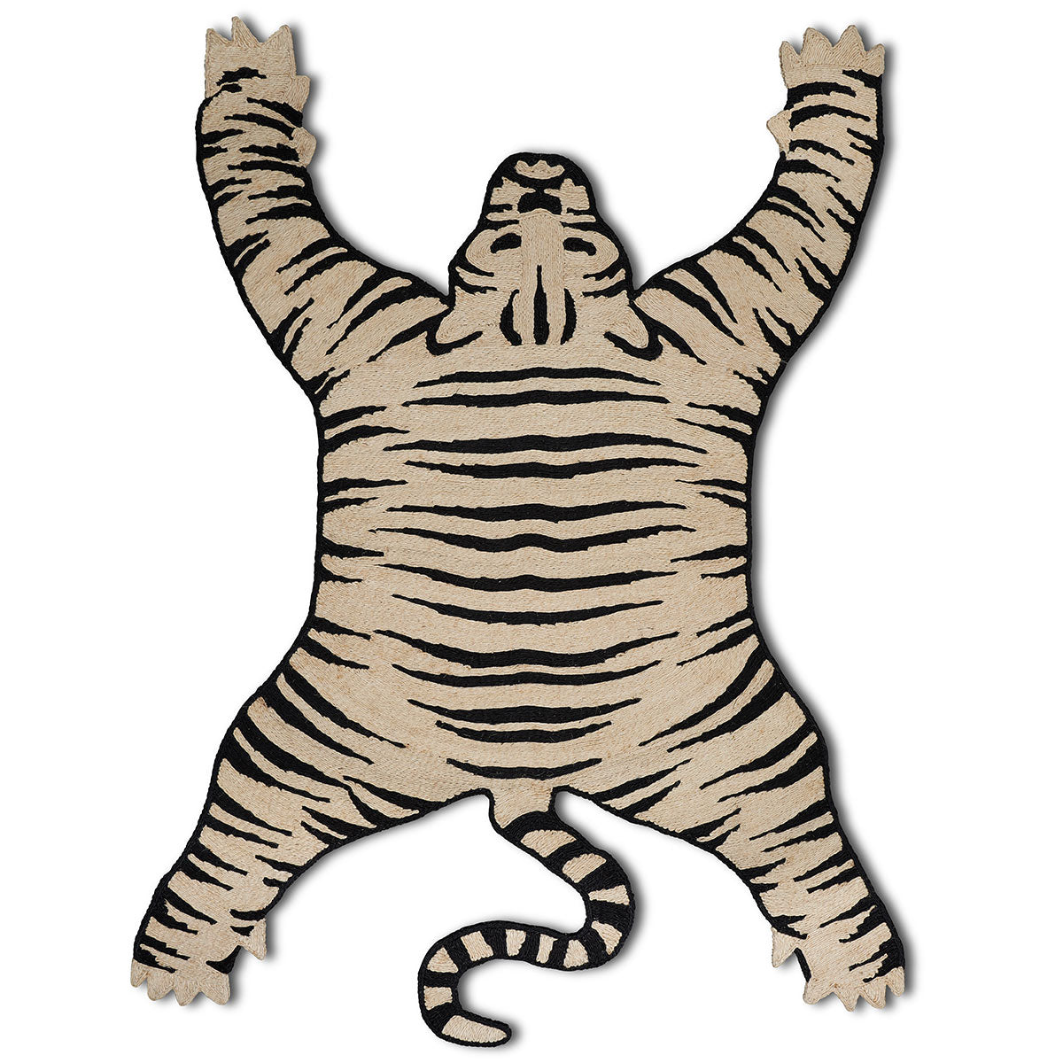 Tigre Rug in Black & Natural