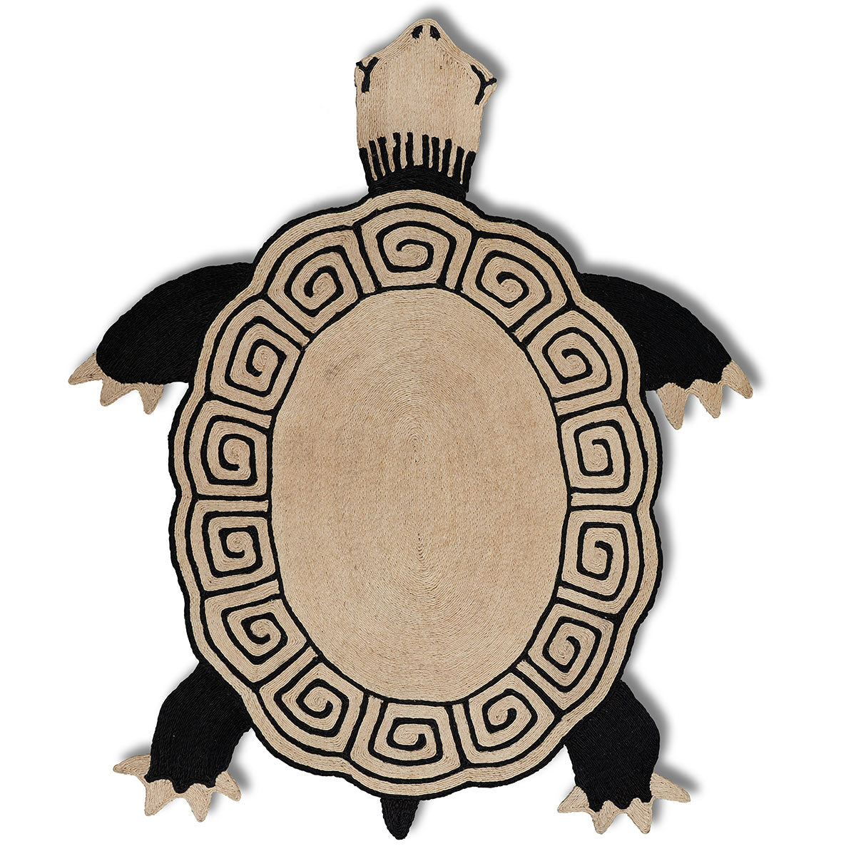 Tortuga Rug in Black & Natural