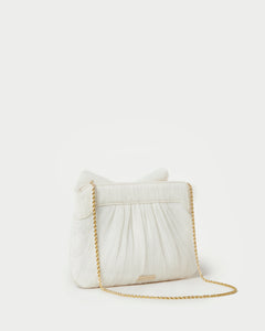 Rayne Bow Clutch in Pearl