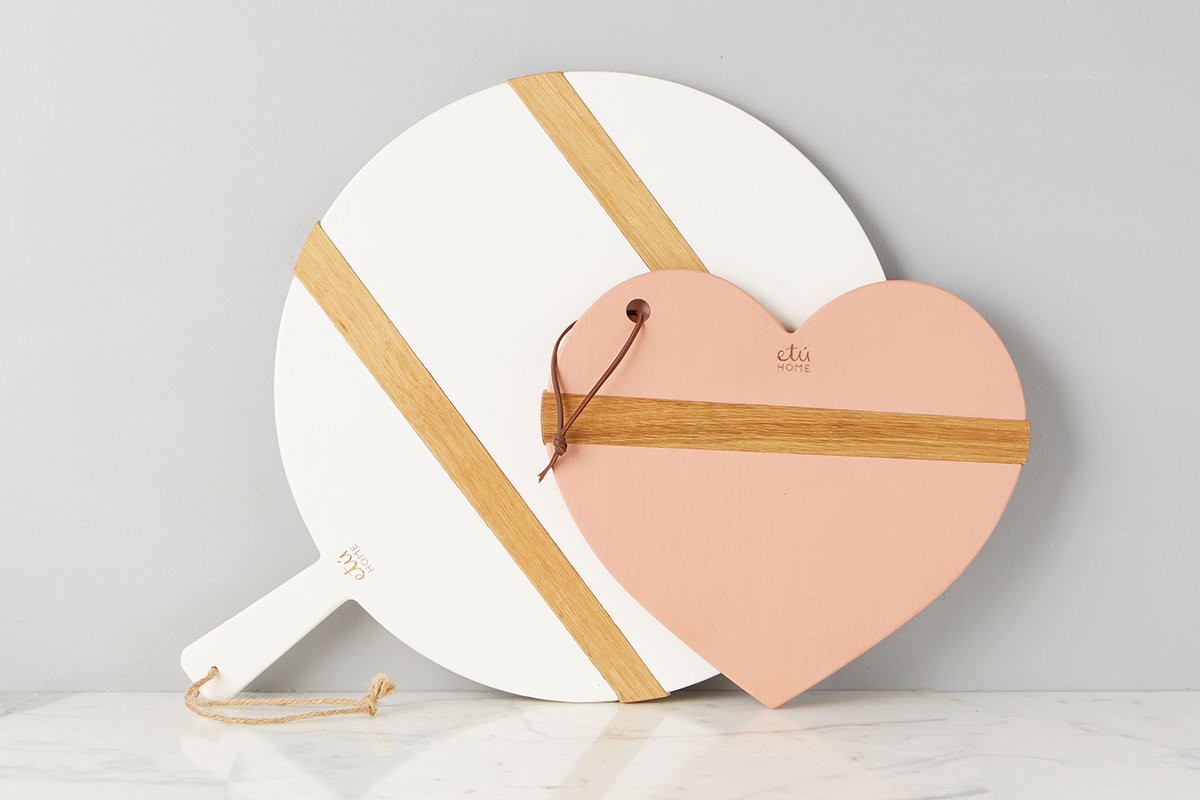 Blush Mod Heart Charcuterie Board