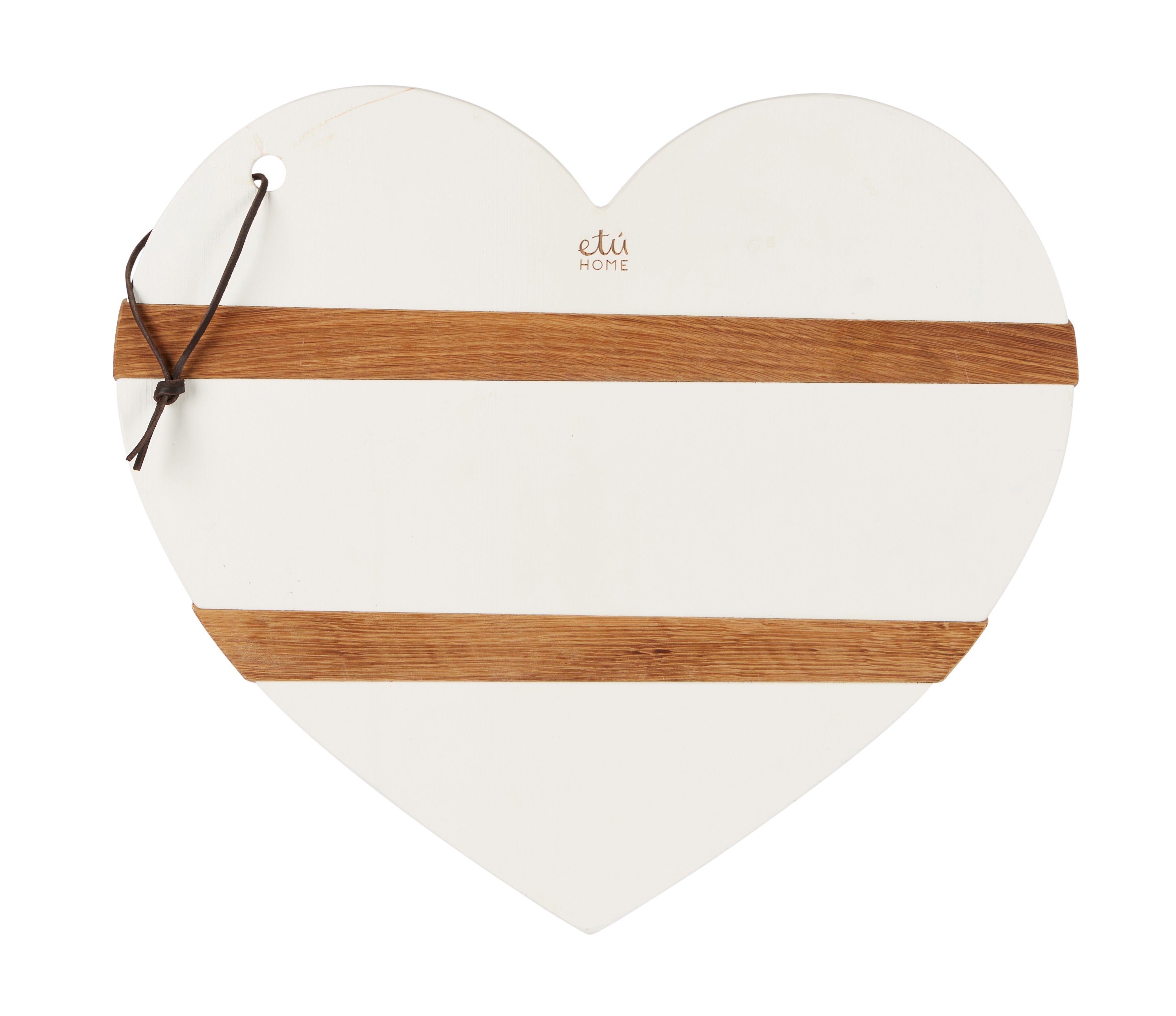 White Mod Heart Charcuterie Board