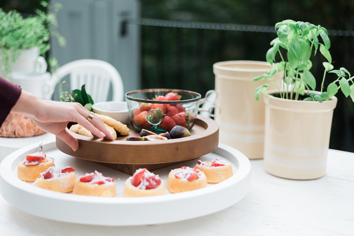 Natural Nesting Lazy Susan