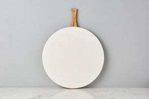 White Round Italian Pizza Board