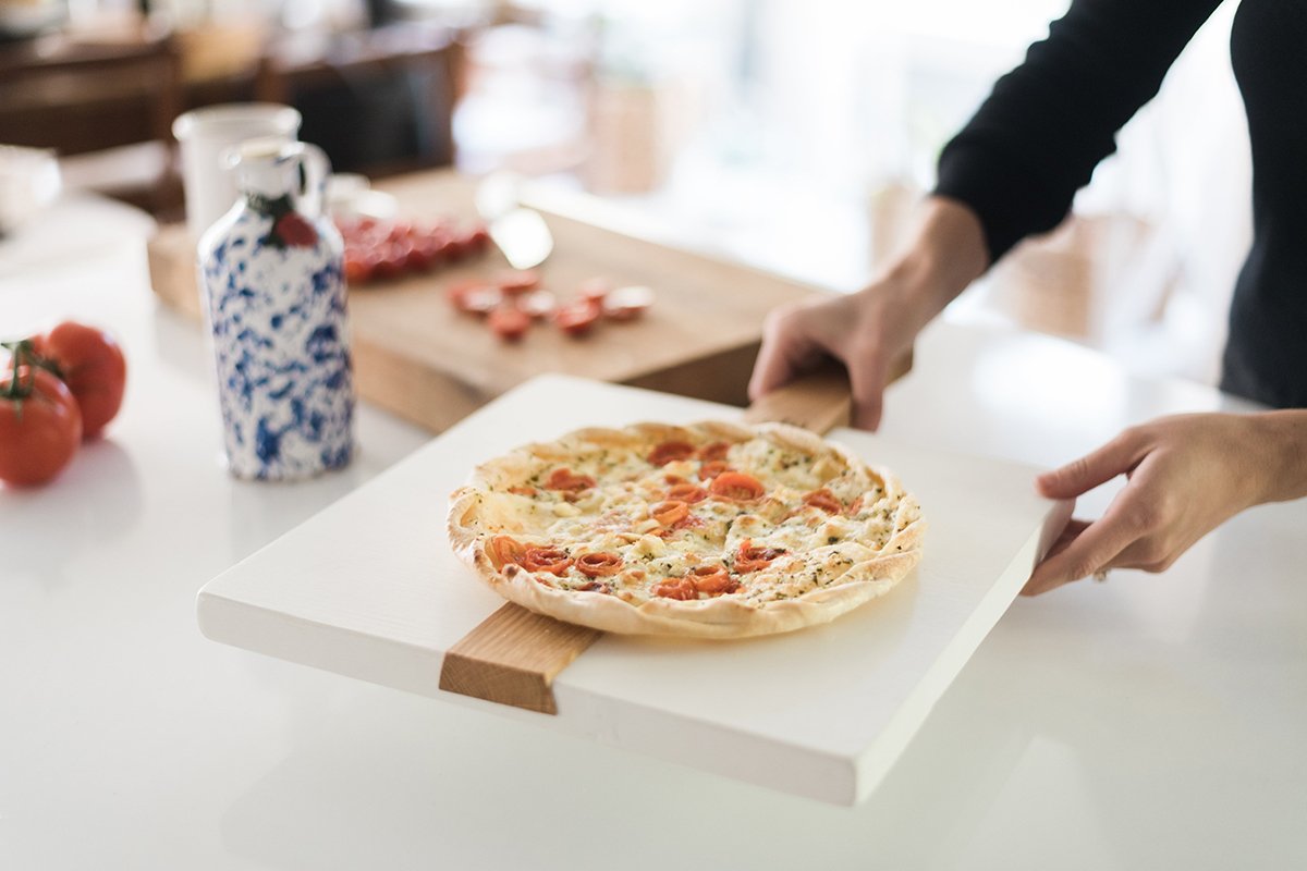 White Square Italian Pizza Board