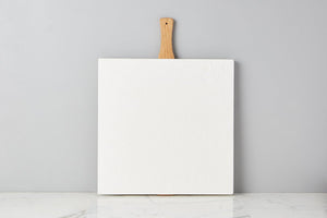 White Square Italian Pizza Board