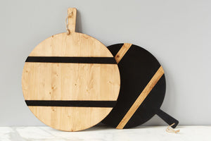 Black Round Mod Charcuterie Board