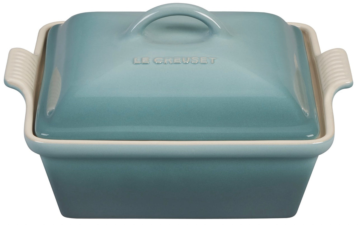 Heritage Covered Square Casserole in Sea Salt