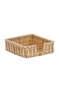 Provence Rattan Whitewash Luncheon Napkin Holder