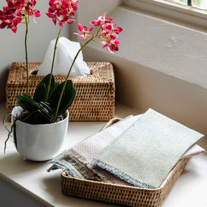 Rattan Tissue Box Cover