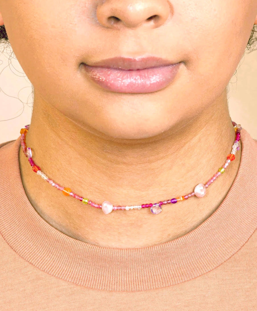 Rainbow Jewel Choker