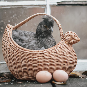 Rattan Chicken Basket