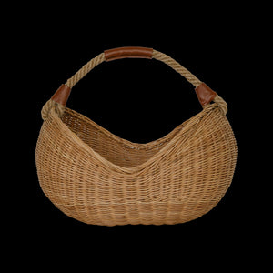 Rattan Half Moon Basket