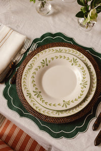 Elouise Dinner Plate in Green