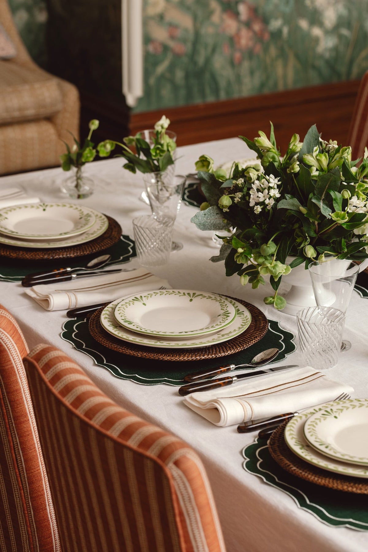 Elouise Dessert Plate in Green