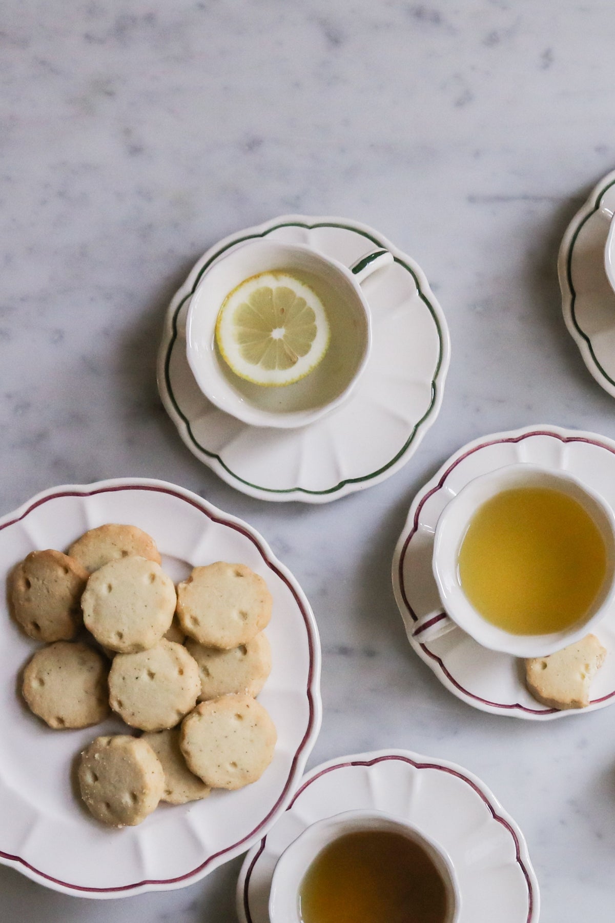 Romilly Teacup & Saucer, Green - Skye McAlpine Tavola