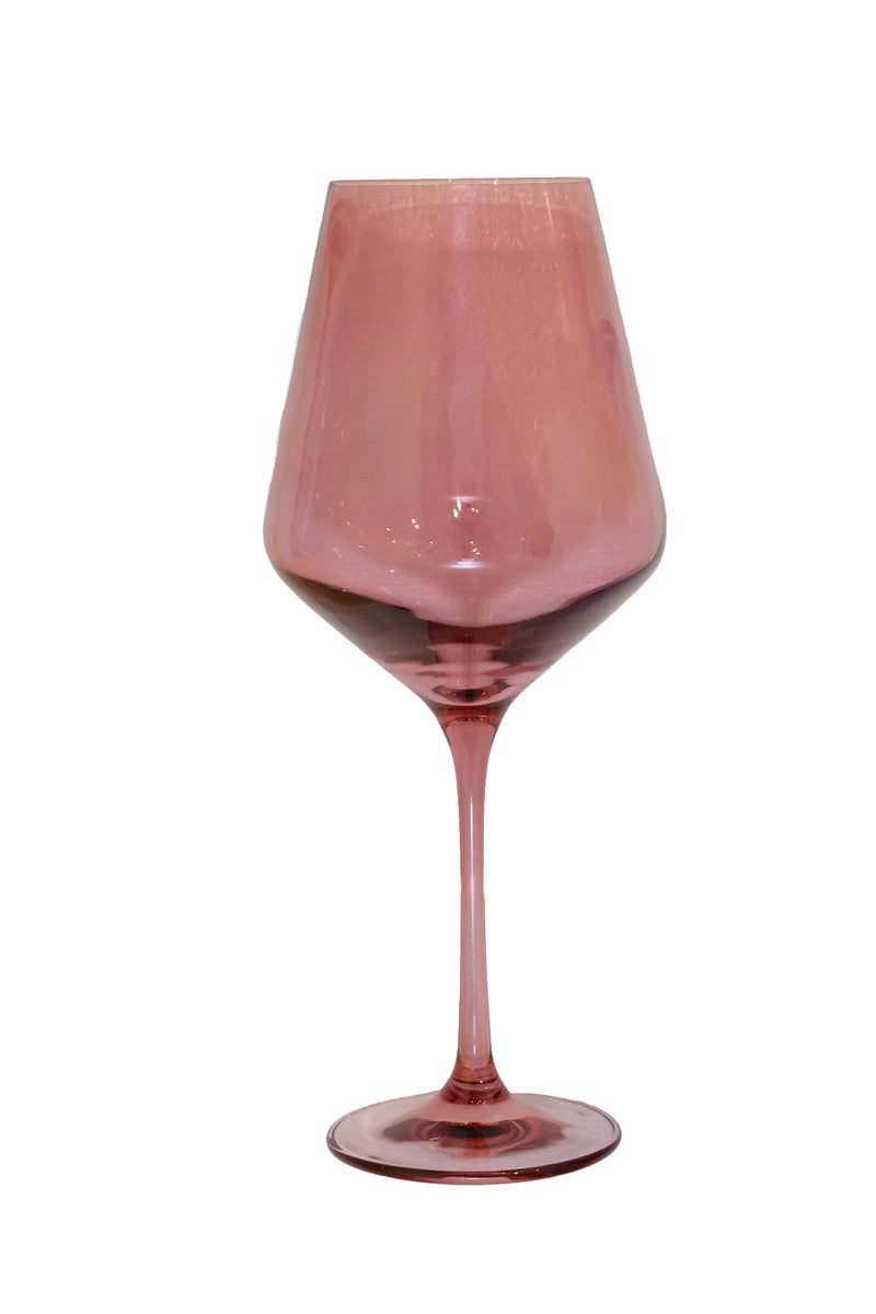 Wine Stemware, Set of 6 Rose