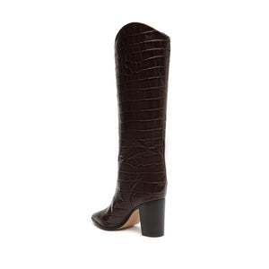 Maryana Block Boot in Dark Chocolate