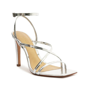 Bari Specchio Leather Sandal in Silver