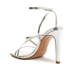 Bari Specchio Leather Sandal in Silver