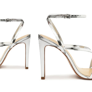 Bari Specchio Leather Sandal in Silver