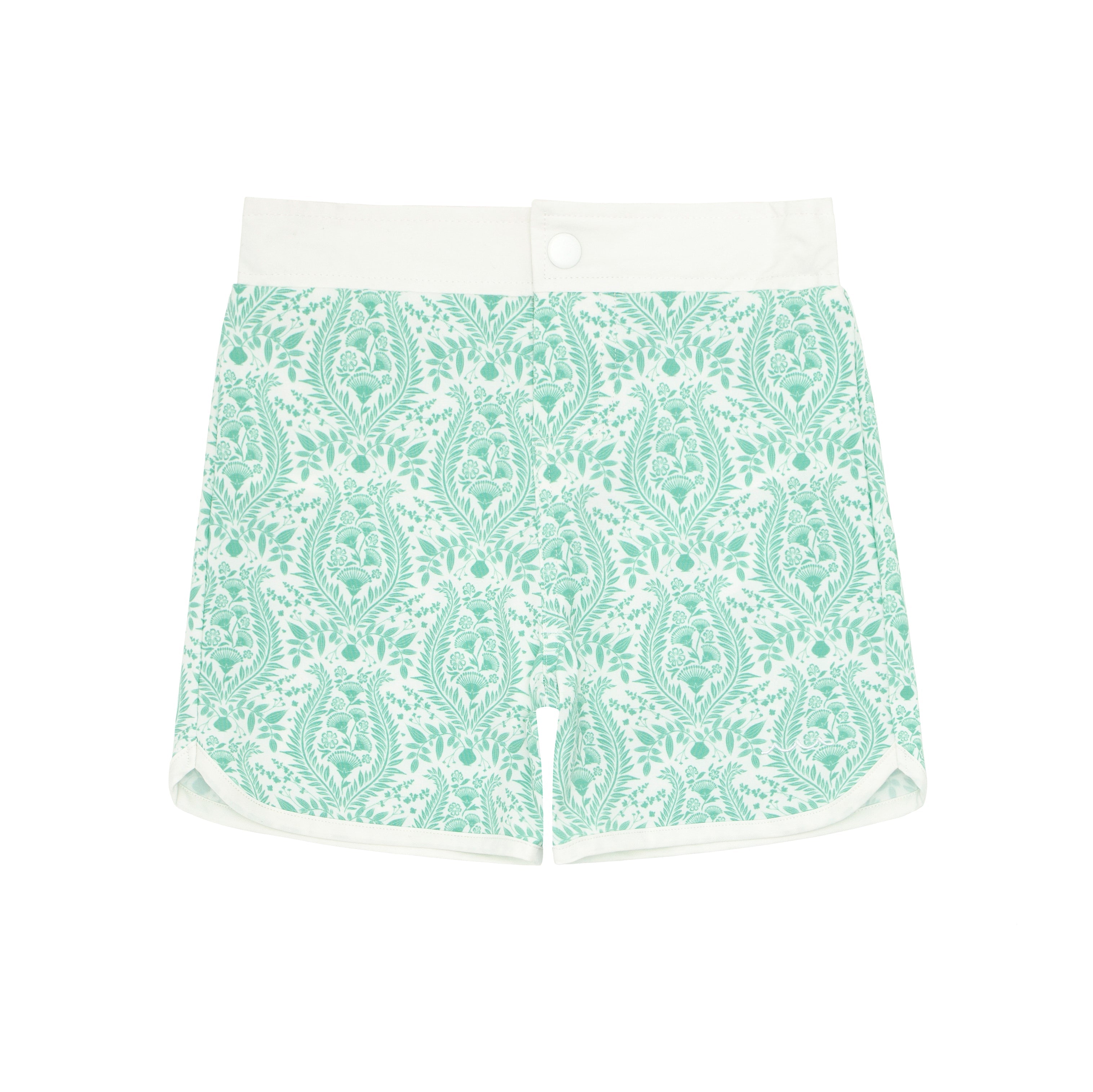 Boys Abaco Green Paisley Board Short