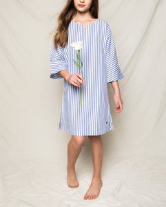 Navy French Ticking Caftan