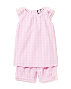 Pink Gingham Amelie Short Set