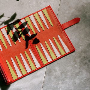 Travel Backgammon Board Red