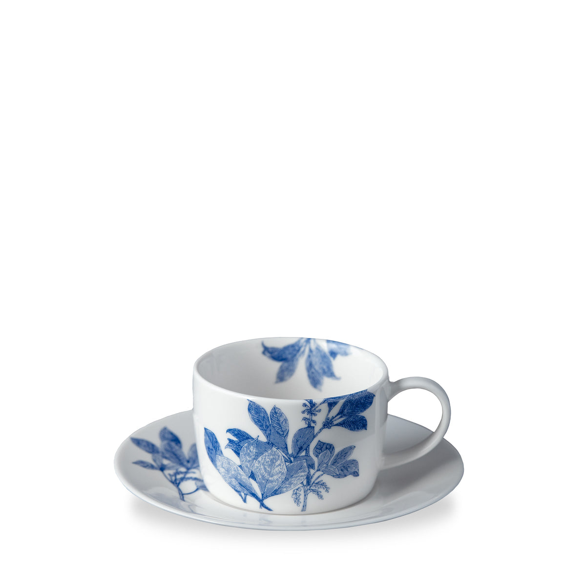 Blue Arbor Cup & Saucer - Caskata