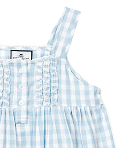 Light Blue Gingham Charlotte Nightgown